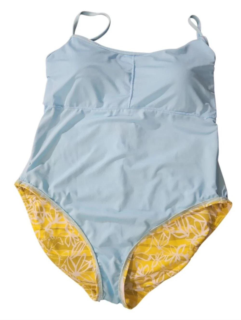 Kate Spade Summer Day Tie Back One Piece Swimsuit Multi Beach Graphic L NWT